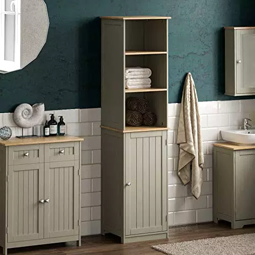 Bath Vida Hoch-& Midischränke fürs Bad, Mitteldichte Holzfaserplatte