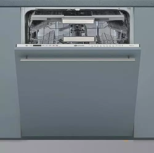Bauknecht BCIO 3T341 PLET Vollintegrierbarer Geschirrspüler 60 cm /Edelstahl/14 Maßgedecke/10 Standardprogramme und 1 Sensorprogramm/PowerClean/ActiveDry/Besteckschublade/Vollwasserschutz