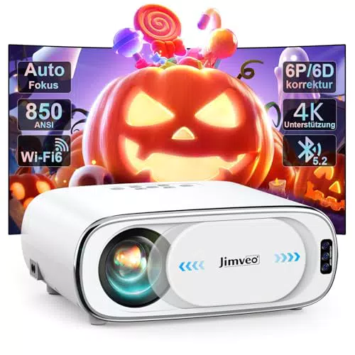 Beamer 4K 850ANSI 1080P Full HD WiFi6 Bluetooth5.2 Projektor