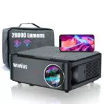 Beamer, Full HD 1080P 28000 Lumen Beamer 5G WiFi Bluetooth Beamer 4K Unterstützung