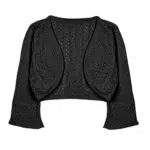 Bolerose Langarm Bolero Strickjacke für Mädchen