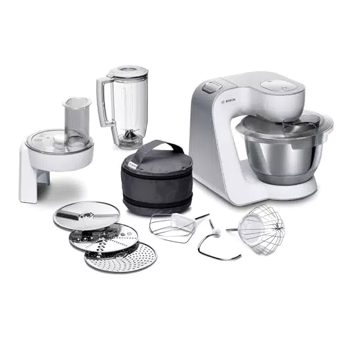 Bosch Küchenmaschine MUM5 CreationLine MUM58L20, Edelstahl-Schüssel 3