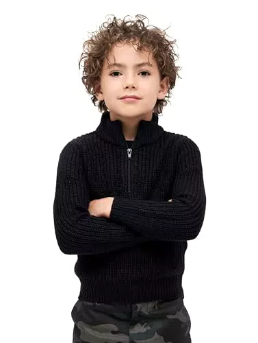 Brandit Kids Marine Troyer Pullover Black Gr. 146/152