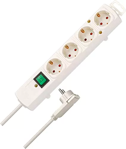 Brennenstuhl Comfort-Line Plus, Steckdosenleiste 4-Fach weiß