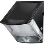 Brennenstuhl LED Solarlampe mit Bewegungsmelder/Außenleuchte mit integriertem Solarpanel und Infrarot Bewegungssensor schwarz