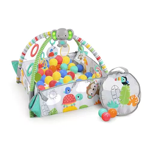 Bright Starts, Erlebnisdecke & Bällebad mit 40 Bällen 5in1 Your Way Ball Play - Totally Tropical