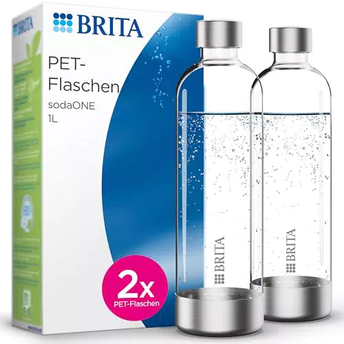 BRITA Flaschen 2er-Pack für Wassersprudler sodaONE