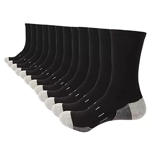 BUDERMMY Wandersocken Herren - Gepolsterte Baumwoll-Sportsocken für Trekking