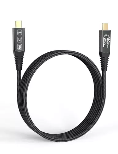 CAKOBLE usb c kabel thunderbolt 5 0.5m, USB 5 80Gbps Datenübertragung