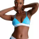 Calvin Klein Damen Bikini Oberteil Triangel CK Meta Legacy ohne Bügel