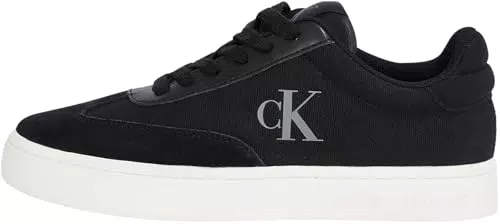 Calvin Klein Damen Cupsole Sneaker Classic Low Mix aus Canvas