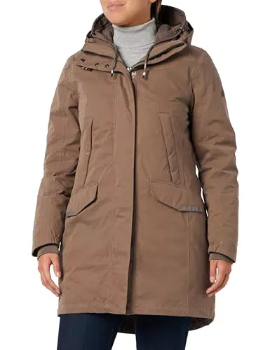 camel active Damen 2- in-1- teXXXactive Funktionsjacke mit gesteppter Innenjacke Braun womenswear-34