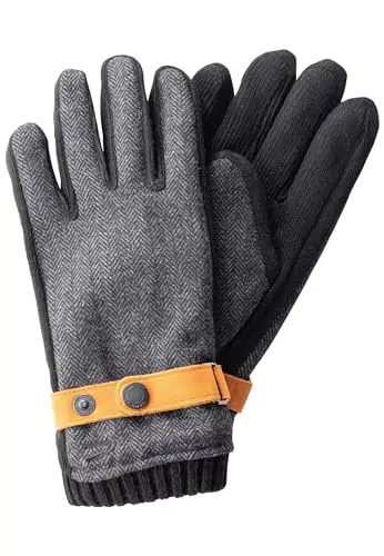 Camel Active Herren Material-Mix Fäustlinge