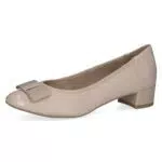 CAPRICE Damen Pumps mit Blockabsatz und Schleife