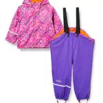 CareTec Baby und Kinder Regenjacke und Regenhose mit Fleece Futter im Set