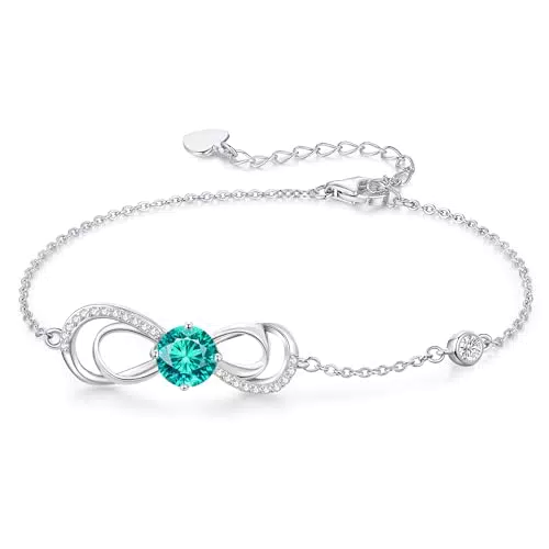CDE Armband Damen Kupfer Herz Geburtsstein Schmuck Geschenk für Frauen