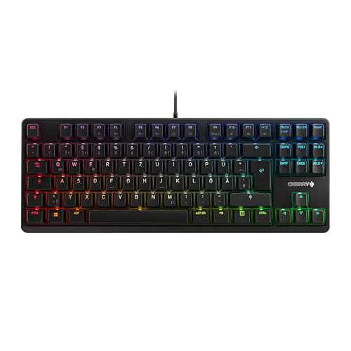 CHERRY G80-3000N RGB TKL, Deutsches Layout, QWERTZ Tastatur