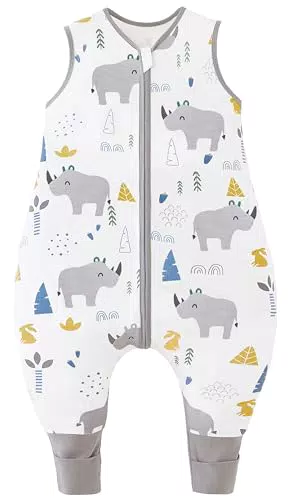 Chilsuessy Baby Schlafsack mit Beinen 2.5 Tog für Winter und Ganzjahresgebrauch