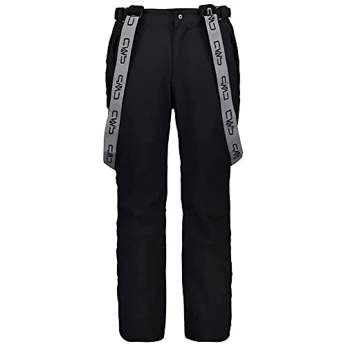 CMP - Bequeme Stretch-Ski-Latzhose für Herren, Schwarz