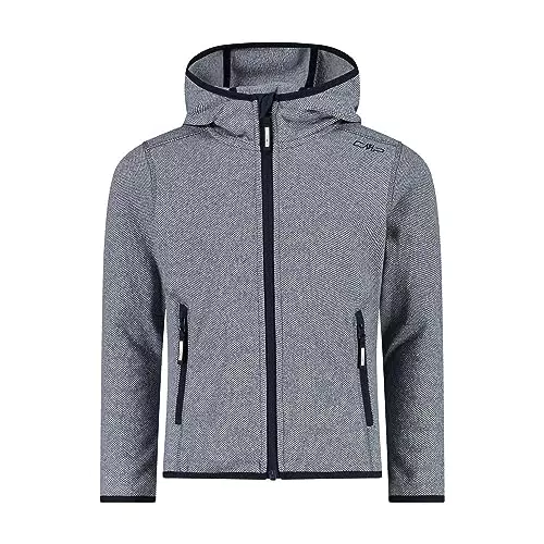 CMP - Kid G-Jacke mit fester Kapuze, B. Blau-Weiß, 128