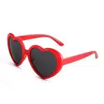 COASION Herz Sonnenbrille für Damen Herzform Polarisierte Aesthetic Herzbrille Party Festival Rave Heart Shaped Sunglasses
