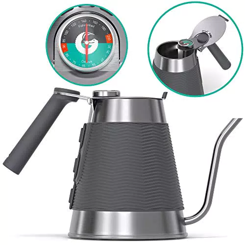 Coffee Gator True Brew Handbrüh Kaffeekessel Professioneller Gießkessel mit präzisem Schwanenhalsauslauf