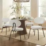 COLAMY Polsterstühle für das Esszimmer, 4er Set, Moderne Küchenstühle mit Rückenlehne