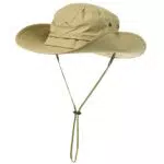 Comhats Herren Sonnenhut UV-Schutz Outdoor Fischerhut Bucket Safari Faltbarer Wanderhut Unisex Sommer Buschhut Hiking Breiter Boonie Gartenhut Wasserdicht Khaki M/