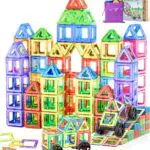 COOLJOYA Magnetische Bausteine 50 Teile, Magnetspiel STEM Magnetbausteine