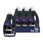 Coral Colorwaschmittel Black Velvet Flüssigwaschmittel für länger intensives Schwarz mit Farbpflege-Kraft natürlicher Herkunft 23 WL 1