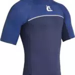Cressi Men's Shield Man Rash Guard Short/SL, Blau/Royalblau