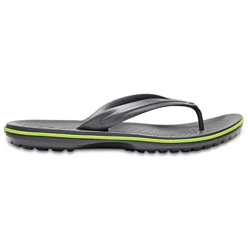 Crocs Unisex Crocband Flip Zehentrenner, Graphite Volt Green
