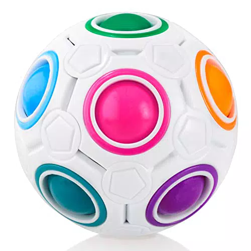 CUBIDI Original Regenbogenball. Geschicklichkeitsspiel für Kinder und Erwachsene. Spannendes 3D Puzzle-Ball Knobelspiel für Mädchen und Jungen ab 6 Jahren. Fördert räumliches Denken