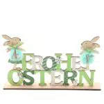 DAHI Holz Osterndeko Aufsteller Osterhase Deko aus Holz Osterdeko Holz Hase Deko Aufsteller für Ostern