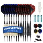 DartPro Dartpfeile mit Kunststoffspitze 12 Dartpfeile für elektronische Dartscheibe Softdarts Set