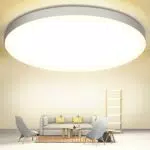 Moderne LED Deckenlampe Ø28cm 24W, 3000K, 2000LM - IP44 Wasserdicht - Rund & Schlicht - Warmweiß - Für Kinderzimmer, Schlafzimmer, Wohnzimmer, Küche, Bad, Balkon