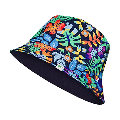 Dedoles Anglerhut Unisex Damen Herren Fischerhut Wendbar Baumwolle viele lustiges Design Geschenk Zwei Designs in einem