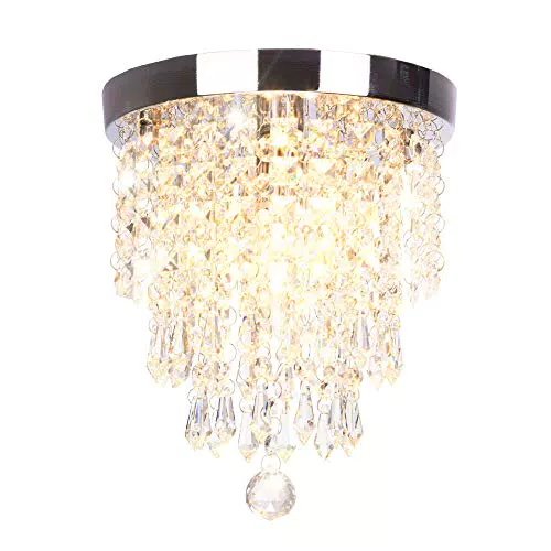 Dellemade Mini 1-Licht Kristall kronleuchter Modern Deckenleuchte Für Treppenhaus