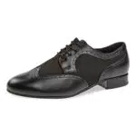 Diamant Herren Tanzschuhe 089-026-145-V - Leder/Nubuckleder Schwarz - Extra Weit - 2 cm Standard-Absatz - Größe: UK 10