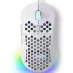 Dierya M1SE Gaming Maus mit Kabel, 12800 DPI, 6 programmierbare Tasten, RGB