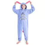 Disney Stitch Onesie Mädchen, Kuschelige Warm Einteiler Schlafanzug Kinder