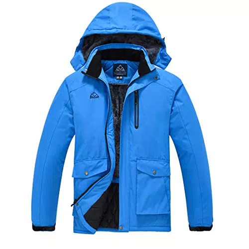 Donhobo Herren Outdoorjacke - Winddicht und Wasserdicht Fleecejacke für Winter
