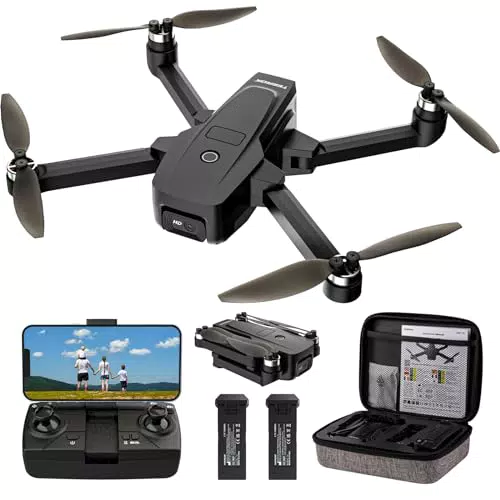 Drohne mit Kamera 4K HD für Anfänger, 5G WiFi FPV RC Quadcopter mit bürstenlosem Motor