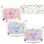 Duftkerzen Set Geschenk für Frauen, Duftkerze im Glas Geschenk