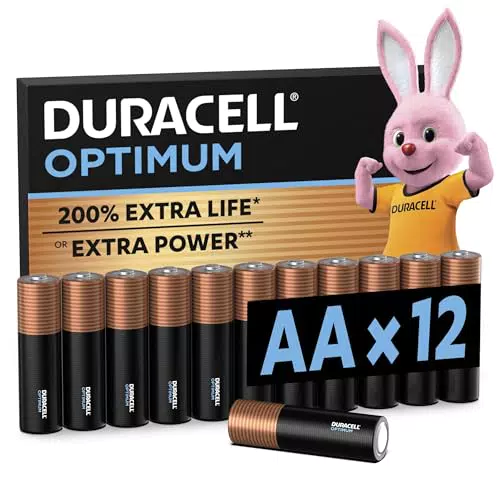 Duracell Optimum AA Batterien – Bis zu 200% längere Lebensdauer und extra Power