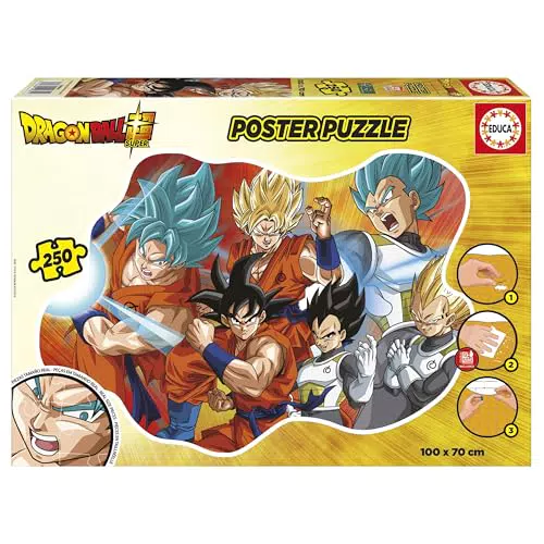 Educa - KinderPuzzle mit 250 Teile. Poster mit Einer bestimmten externen und großen Form: 100 x 70 cm