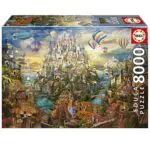 Educa - Puzzle 8000 Teile für Erwachsene, Stadt der Täume