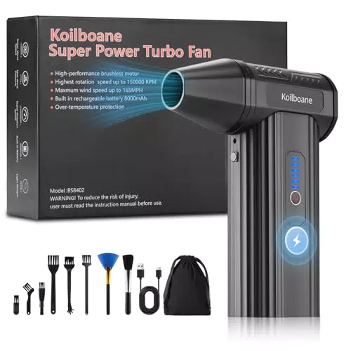 Elektrische-Staubgebläse-Druckluftspray, 3-Gang 150000 U/min