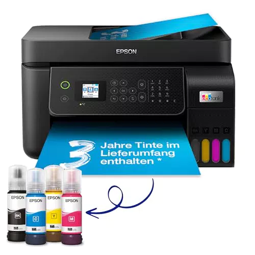 Epson EcoTank ET-4800 WLAN Drucker mit Tintentanks für 3 Jahre Tinte