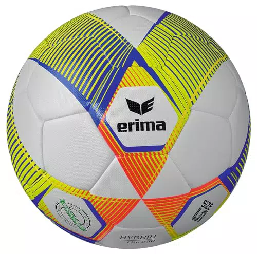 Erima Unisex Erwachsene HYBRID LITE 350 Fußball, New royal/Fiery-Coral